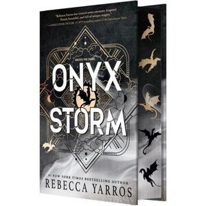 Onyx Storm Deluxe Limited Edition Hardcover Book by Rebecca Yarros